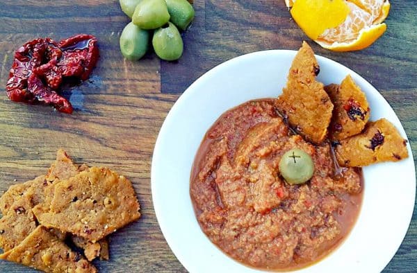 Green Olive & Grilled Red Pepper Tapenade