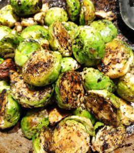 Brussels Sprouts with Black Garlic Nutritionist Minna Wood Bracknell